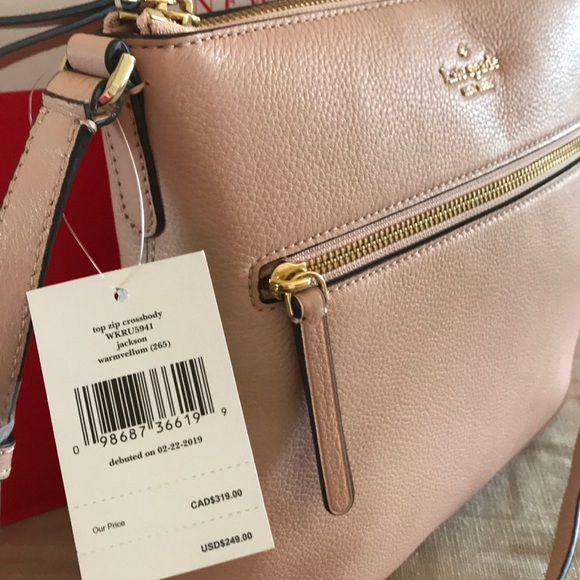 💕NWT Kate Spade Jackson Top Zip Crossbody - Picture 6 of 6